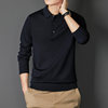 Hengyuanxiang% sheep wool sweater men's polo shirt