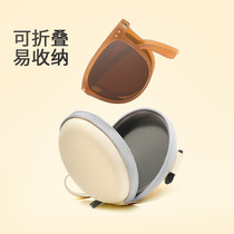Folding sun glasses female air cushion new TR90 anti-UV sun protection sunglasses men outdoor polarized glasses