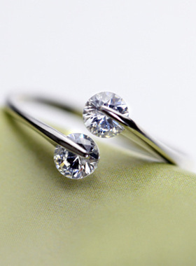 超闪锆石学生活口戒指