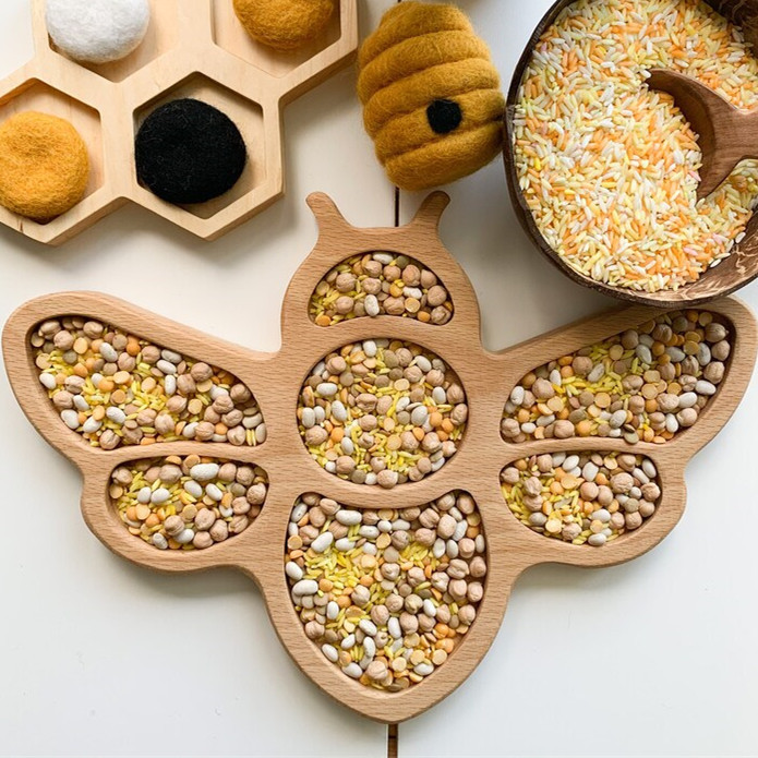 蒙氏感官盆儿童早教益智游戏盆开放性材料托盘瑞吉欧幼儿园教玩具 - 图2