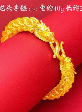 2026新款男老板复古霸气龙骨龙头手链男士龙头手环热销龙骨链手串