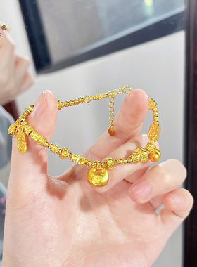 小红书同款新中式复古精致小胖福葫芦盘缠手链轻奢高级感百搭手