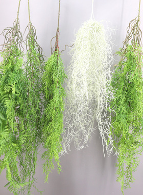 仿真绿植植物塑料藤条常青藤客厅空调管道背景墙森系装饰壁挂遮挡