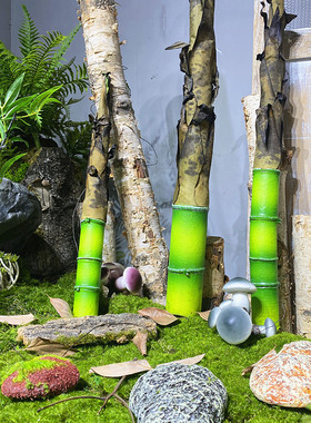绿植商场橱窗仿真假竹笋