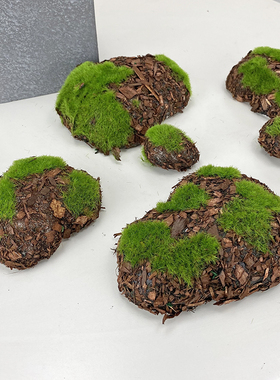 假苔藓仿真青苔石块树点缀石头