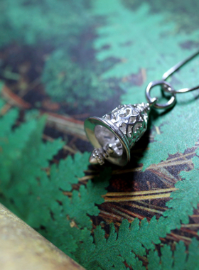 【醒月舫】【圣诞】牧羊人的铃铛s925纯银镂空项链吊坠银饰品