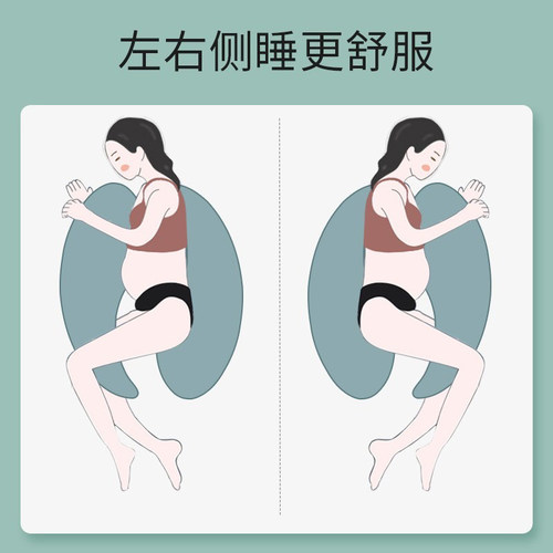 枕工坊孕妇枕头护腰侧睡枕睡觉侧卧枕孕期托腹u型用品神器抱枕 - 图0