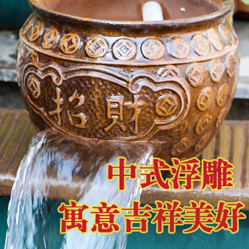 LS-349古法鱼缸养鱼瀑布流水罐过滤增氧造景生态瀑布陶瓷流水循环,淘宝优惠券,粉丝福利购,淘宝优惠卷