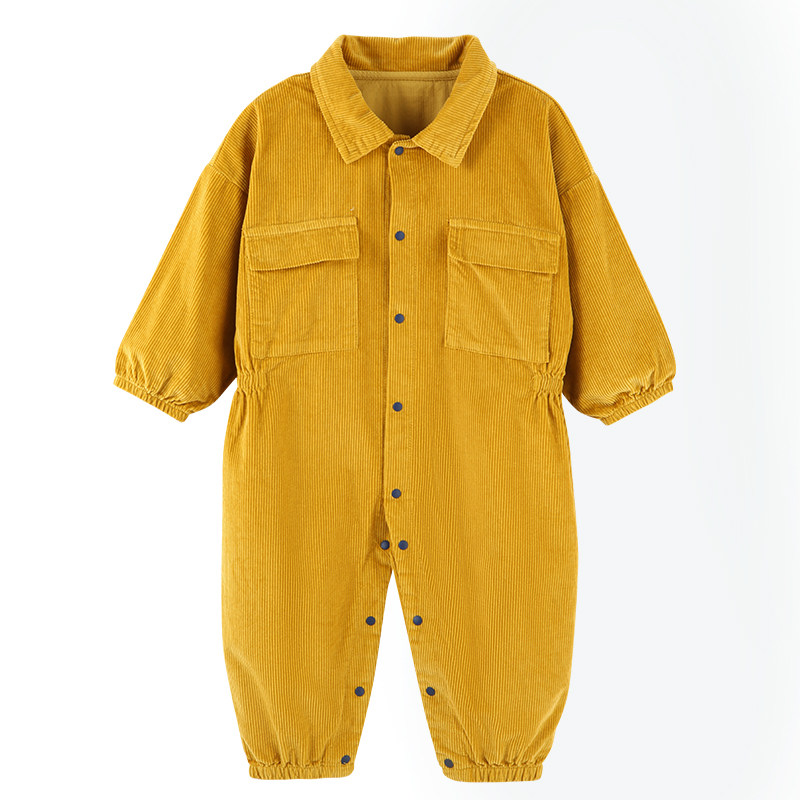 宝宝连体罩衣防脏全身防脏爬行服 傲贝美连身衣/爬服/哈衣