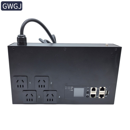 智能PDU机柜插座4位远程控制集中管理snmp485TCP壁挂式独立开关 - 图3