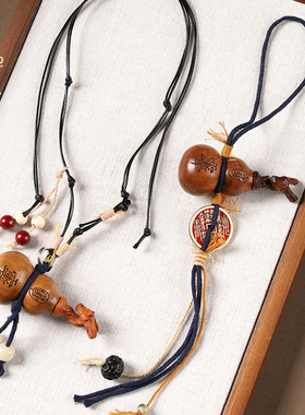 禅木匠雷击枣木葫芦项链可调节