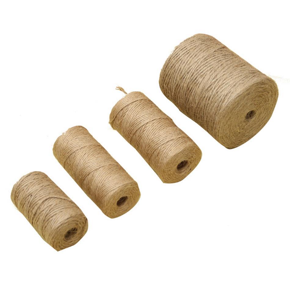 30/50/100Meters Natural Vintage Jute Rope Cord String Twine - 图0