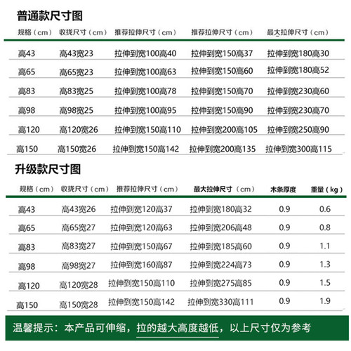 实木栅栏碳化防腐围栏户外伸缩木篱笆花园隔断墙面装饰爬藤架 - 图2
