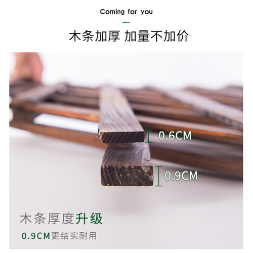 实木栅栏碳化防腐围栏户外伸缩木篱笆花园隔断墙面装饰爬藤架 - 图0