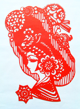 楚艺馆 剪纸 窗花 工艺品 穆桂英 剪纸画 特色手工艺 家居装饰画
