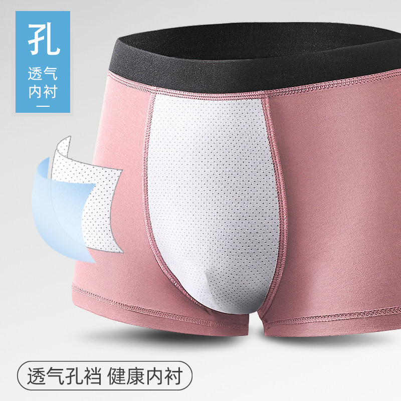 男士纯棉抗菌平角裤青年个性短裤 dfhruhtdryu内裤