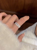 Xiyu Zhiying Lace Pure Silver 99 Sterling Silver Ring New Chinese Style Niche Cool Temperament Versatile Silver Jewelry