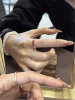 Xiyu Fuxi pure silver 999 ring hand-adjusted ring niche design simple versatile index finger ring