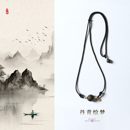 莺歌绿奇楠沉香项链原创手作高油密高级感素雅女软丝老料吊坠转运 - 图0