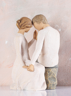 美国爱情人物礼盒装摆件