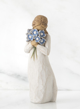 愿一礼物美国人物摆件雕像感恩女