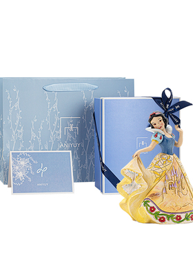 JIMSHORE迪士尼白雪公主手办摆件