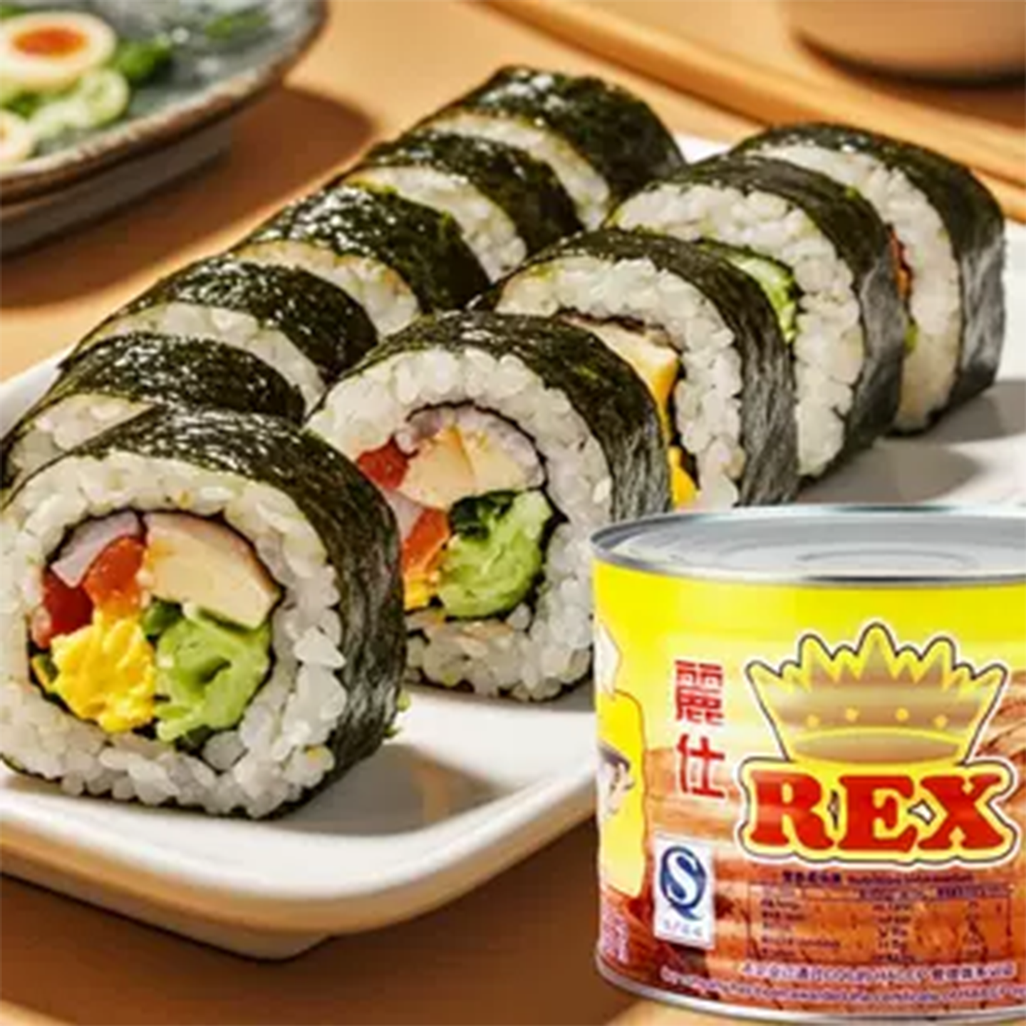 皇冠油浸金枪鱼块罐头1.88kg即食油浸吞拿鱼饭团沙拉寿司鱼肉材料 - 图0