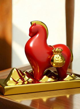 2026马年马上有钱吉祥物摆件