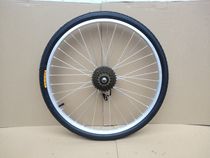 Bike wheel universal aluminum alloy 20 inch 22 inch 24 inch 26 inch 26 inch front wheel single speed variable-speed wheel set hub assembly