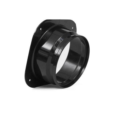 方底法兰风机转接口天圆地方变径软管连接器艾PP带槽平板单边法兰 - 图3