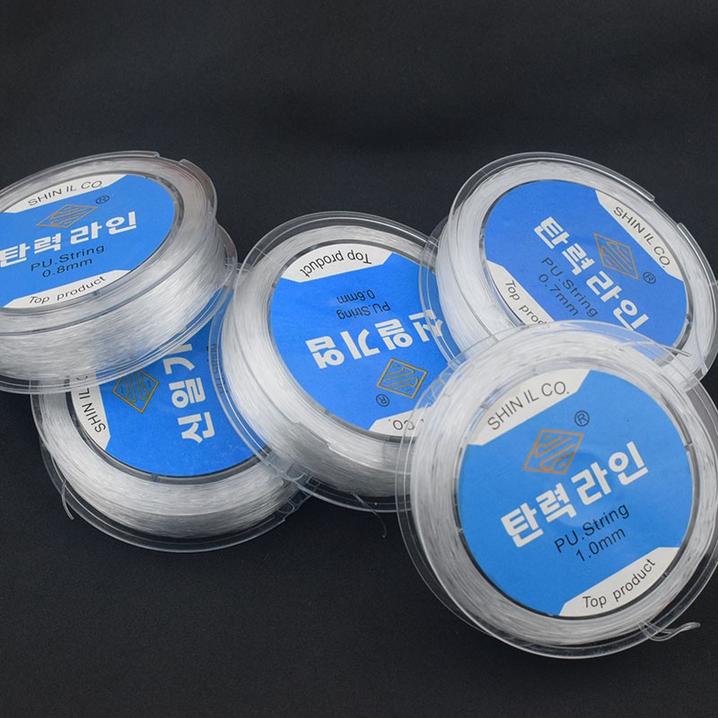 手串弹力绳串珠绳扁丝穿珠子的文玩线绳水晶珍珠珠串手链绳专用线 - 图0