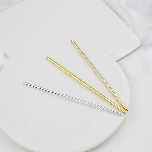 电泳保色纯铜U形发簪发梳发钗主体diy古风头饰步摇流苏饰品配件 - 图3