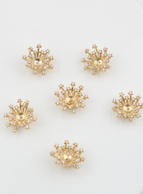 双层锆石花蕊手工花芯花托