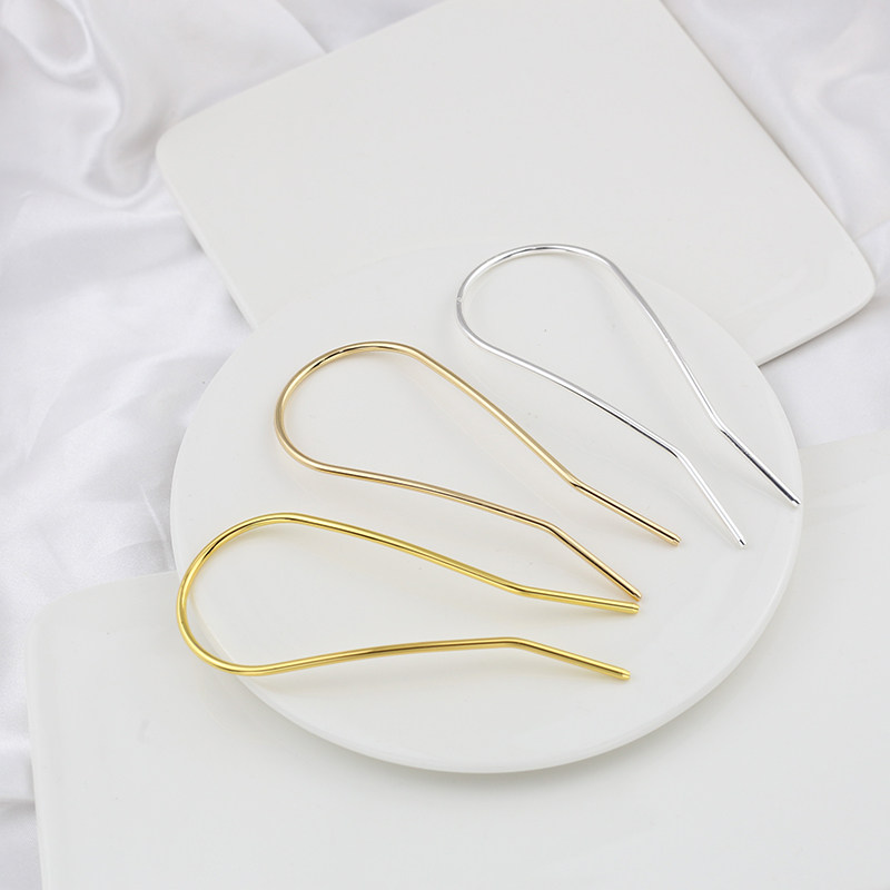 电泳保色纯铜U形发簪发梳发钗主体diy古风头饰步摇流苏饰品配件,淘宝优惠券,粉丝福利购,淘宝优惠卷