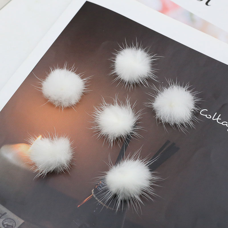 3CM秋冬款水貂毛球兔毛球diy毛绒球发夹发饰手工蝴蝶结材料配件,淘宝优惠券,粉丝福利购,淘宝优惠卷