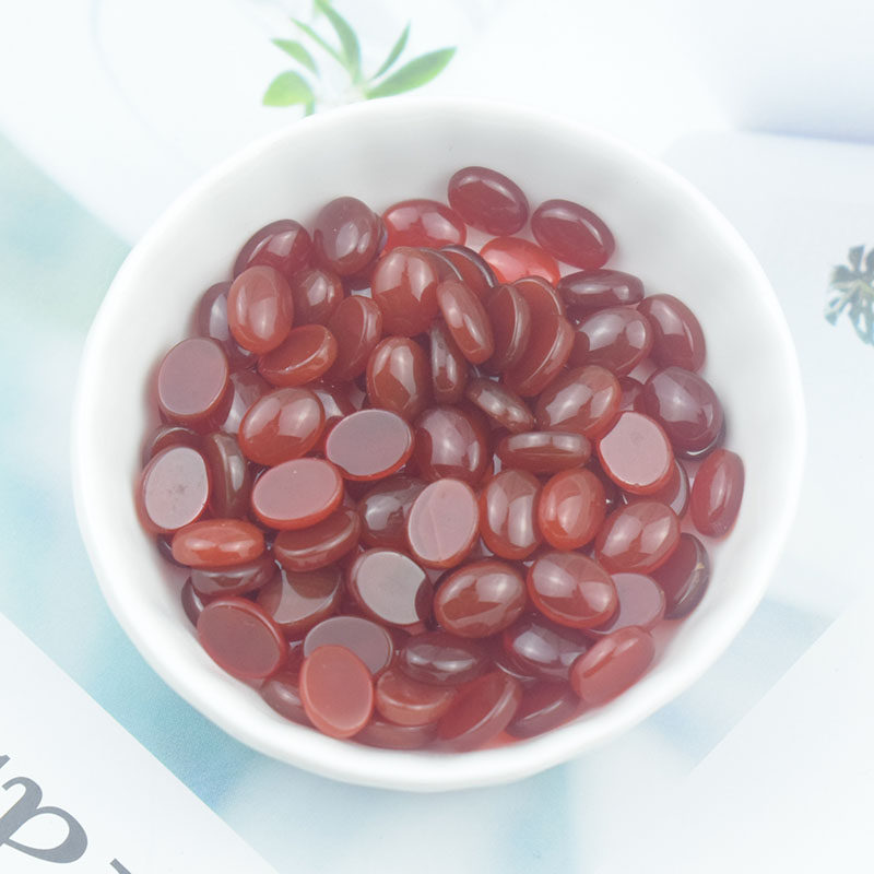 红玛瑙戒面蛋面椭圆正圆镶嵌DIY手作古风饰品配件天然链材料发簪,淘宝优惠券,粉丝福利购,淘宝优惠卷