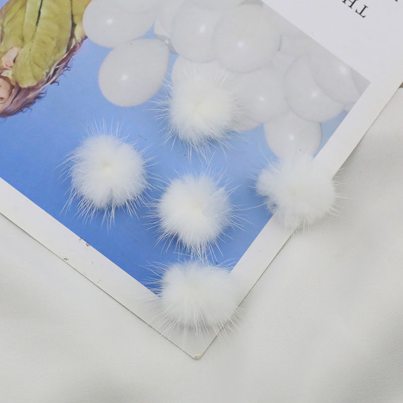 3CM秋冬款水貂毛球兔毛球diy毛绒球发夹发饰手工蝴蝶结材料配件,淘宝优惠券,粉丝福利购,淘宝优惠卷