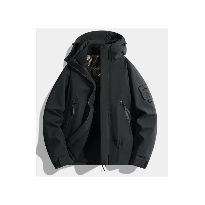 【三合一可脱卸石墨烯加绒冲锋衣外套】男女同款连帽外套,淘宝优惠券,粉丝福利购,淘宝优惠卷