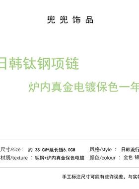 义乌市兜兜饰品厂轻奢钛钢不掉色饰品项链女百搭高级感小众设计吊