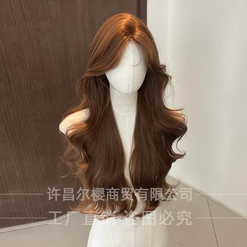 许昌尔樱商贸有限公司假发前额蕾丝长卷发假发女长发Lolita逼真头 - 图2