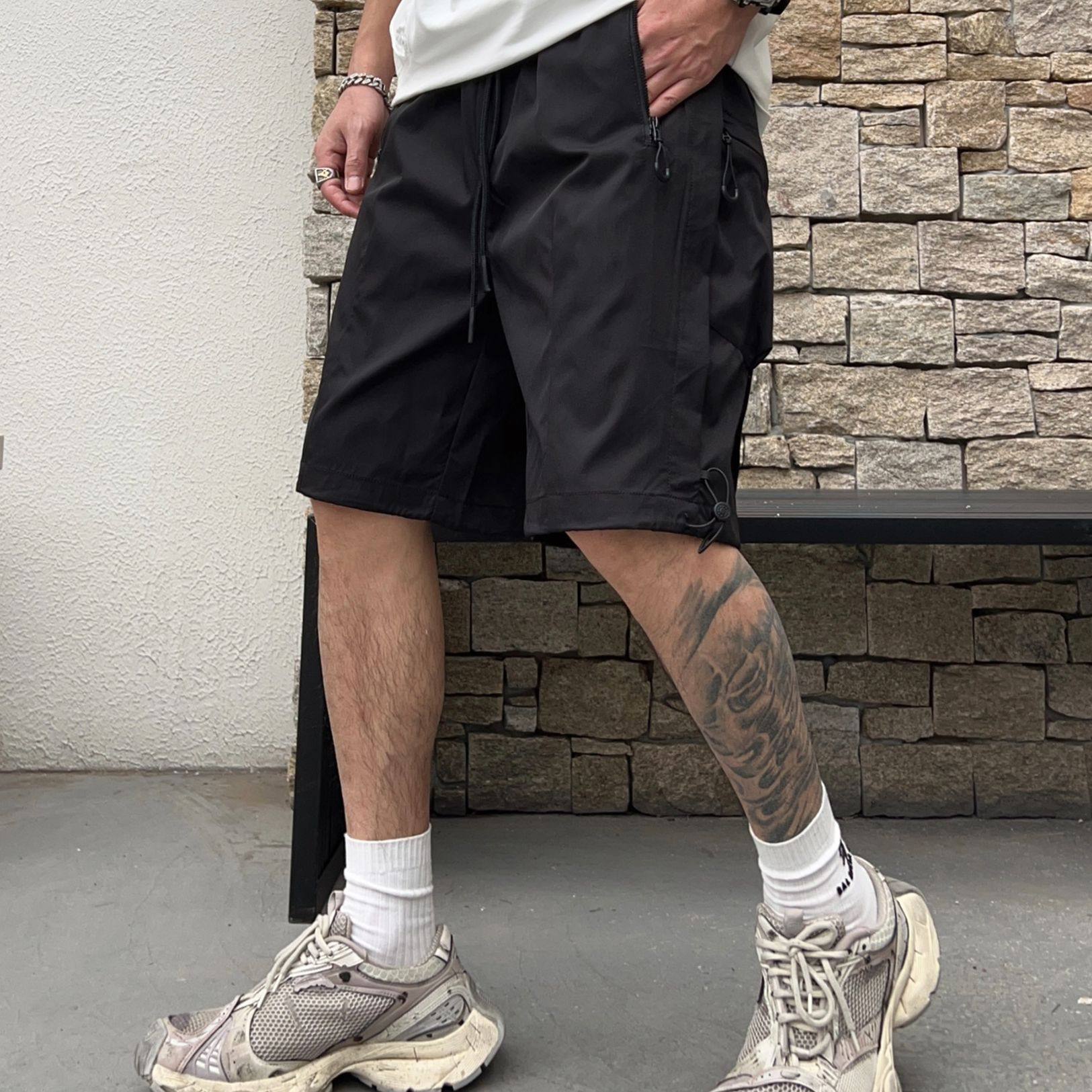 夏季水洗直筒裤休闲裤多口袋薄款百搭工装裤直筒五分裤弹力男短裤,淘宝优惠券,粉丝福利购,淘宝优惠卷