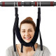 Household horizontal bar cervical and lumbar traction belt hanging traction device