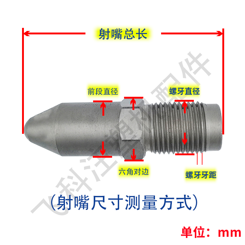 海天震雄伊之密震得注塑机射嘴喷嘴头料嘴氮化加硬加长加硬喷嘴-图2