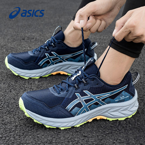 Asics亚瑟士2026年新款越野跑步鞋GEL-VENTURE10男鞋防滑运动鞋子 - 图1
