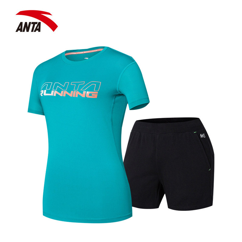 安踏运动套装女装运动服夏装新款薄款健身跑步