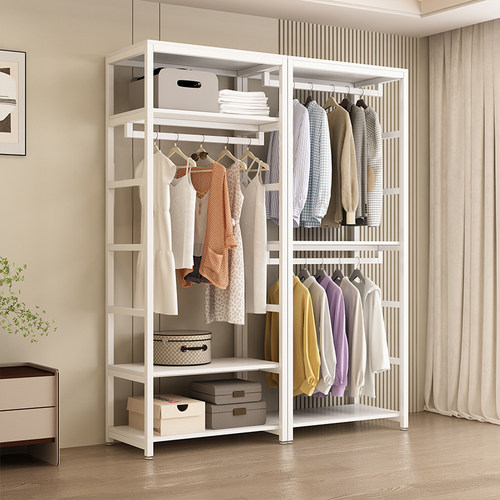 货架衣柜自制步入式衣帽间衣橱组合衣服开放式挂衣架落地卧室架子 - 图0