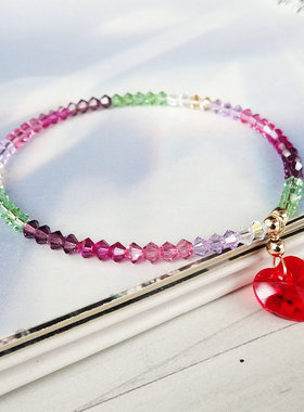 渐变原创日韩风水晶手链