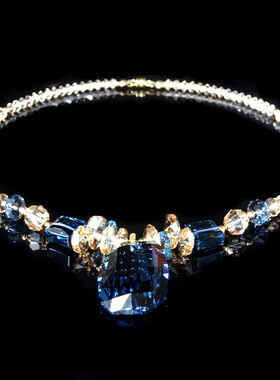 奥地利水晶项链锁骨链晚礼服奢华