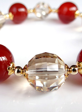 玛瑙礼品情人节水晶手链送女友