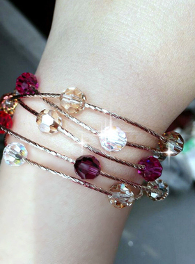 奥地利水晶手链女韩版情人节礼物